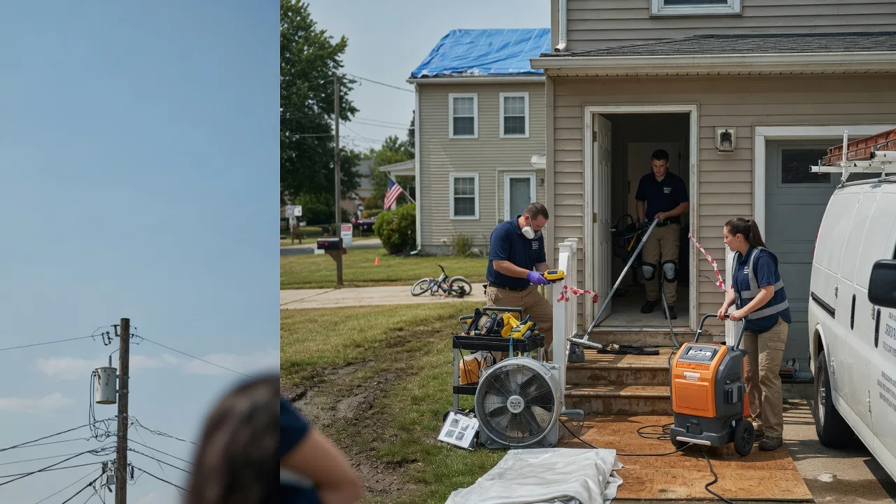 Water Damage Repair in Shobonier, IL near me